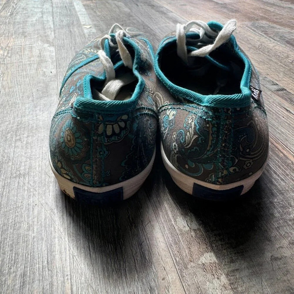 Keds size‎  8 womans paisley sneakers EUC - Picture 3 of 6